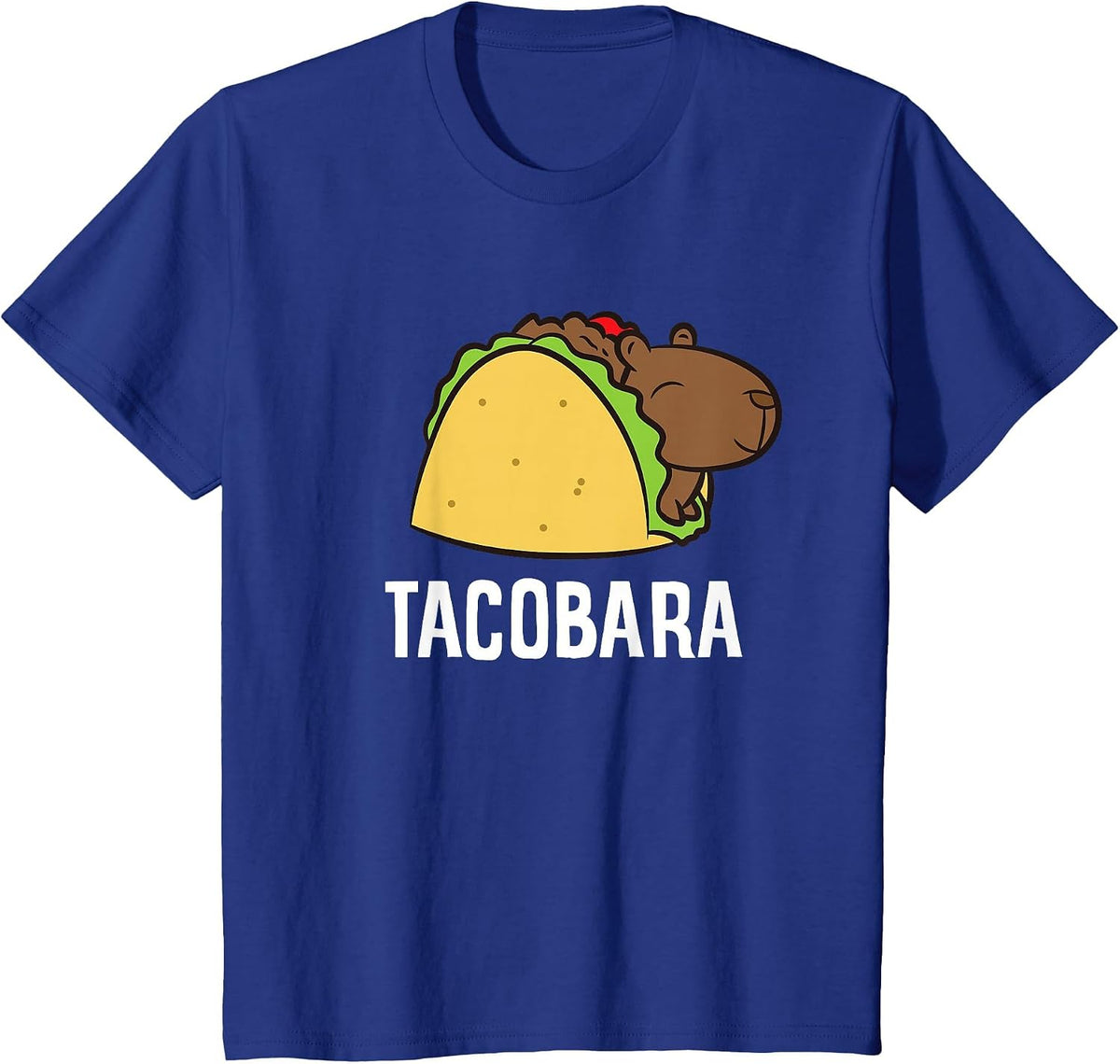 Tacobara Funny Capybara Tacos T-Shirt - Royal Blue