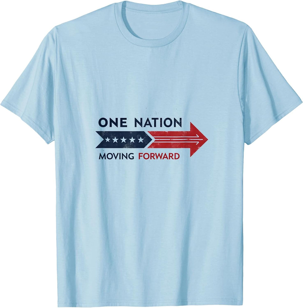 One Nation Moving Forward Inauguration Design T-Shirt - Baby Blue