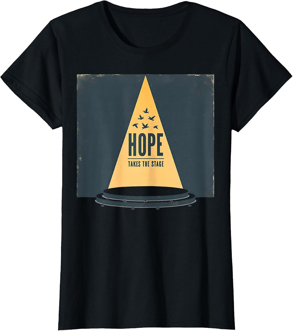 Hope Takes The Stage Inauguration Design T-Shirt - Black