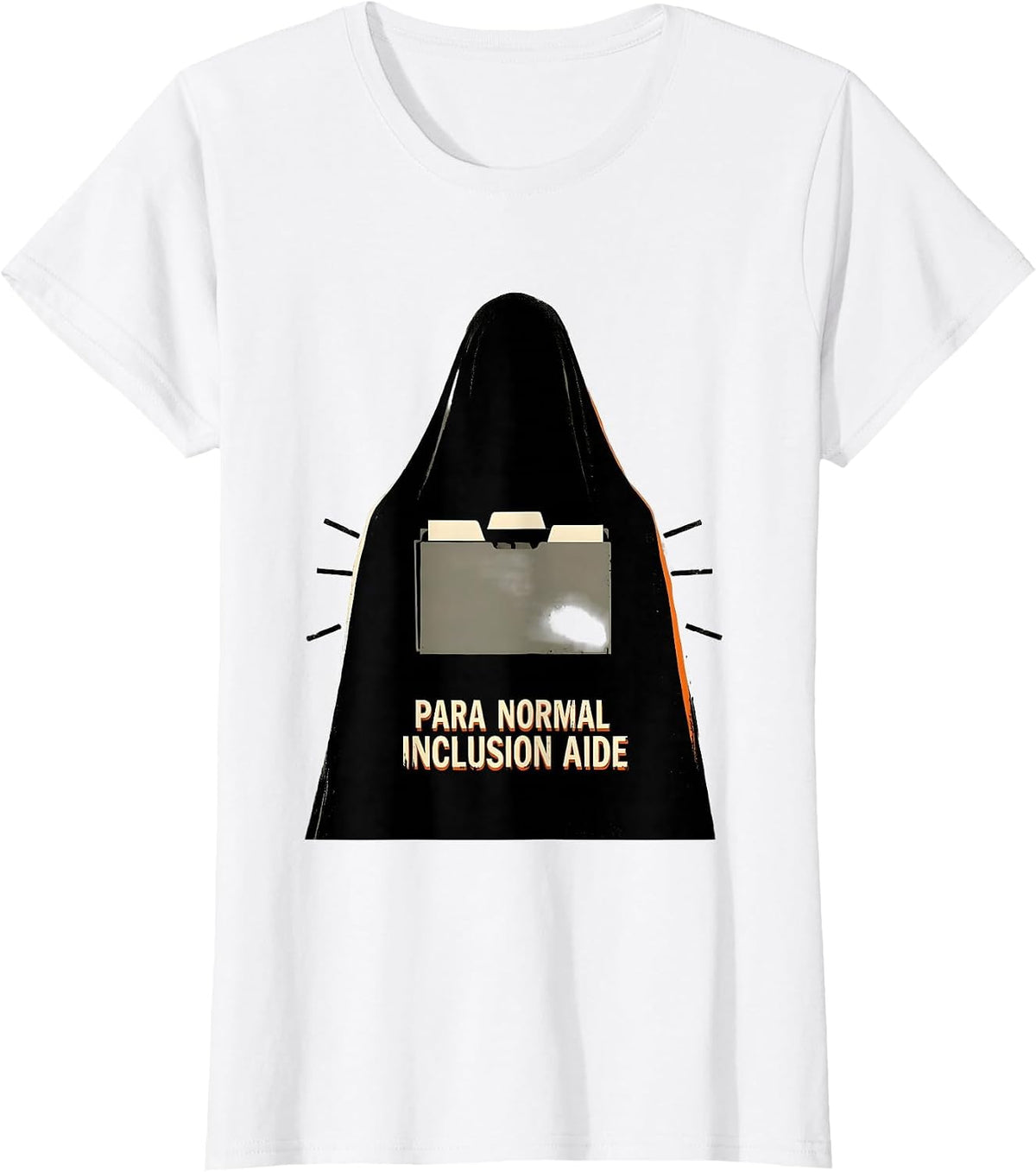 Women's Para Normal Inclusion Aide Ghost SpEd Teacher T-Shirt - White