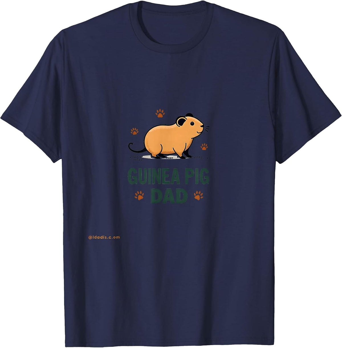 Guinea Pig Dad - Cute Pet Owner Gift T-Shirt - Navy Blue