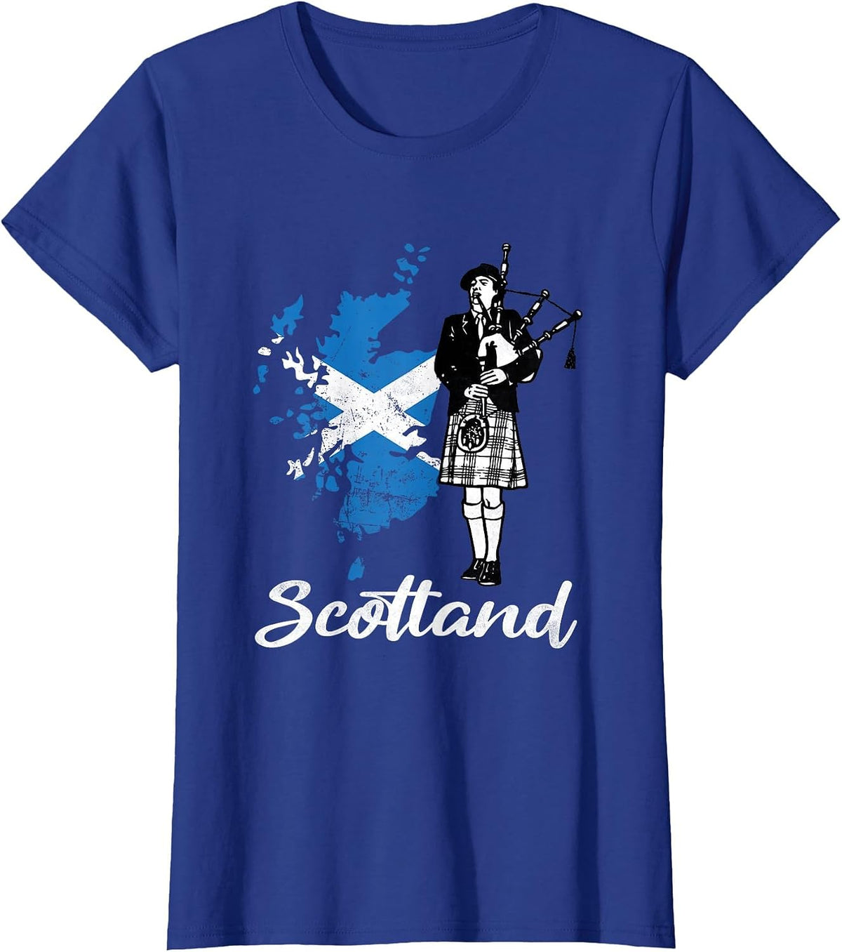 Scotland Bagpipe Scottish Bagpipe T-Shirt - Royal Blue