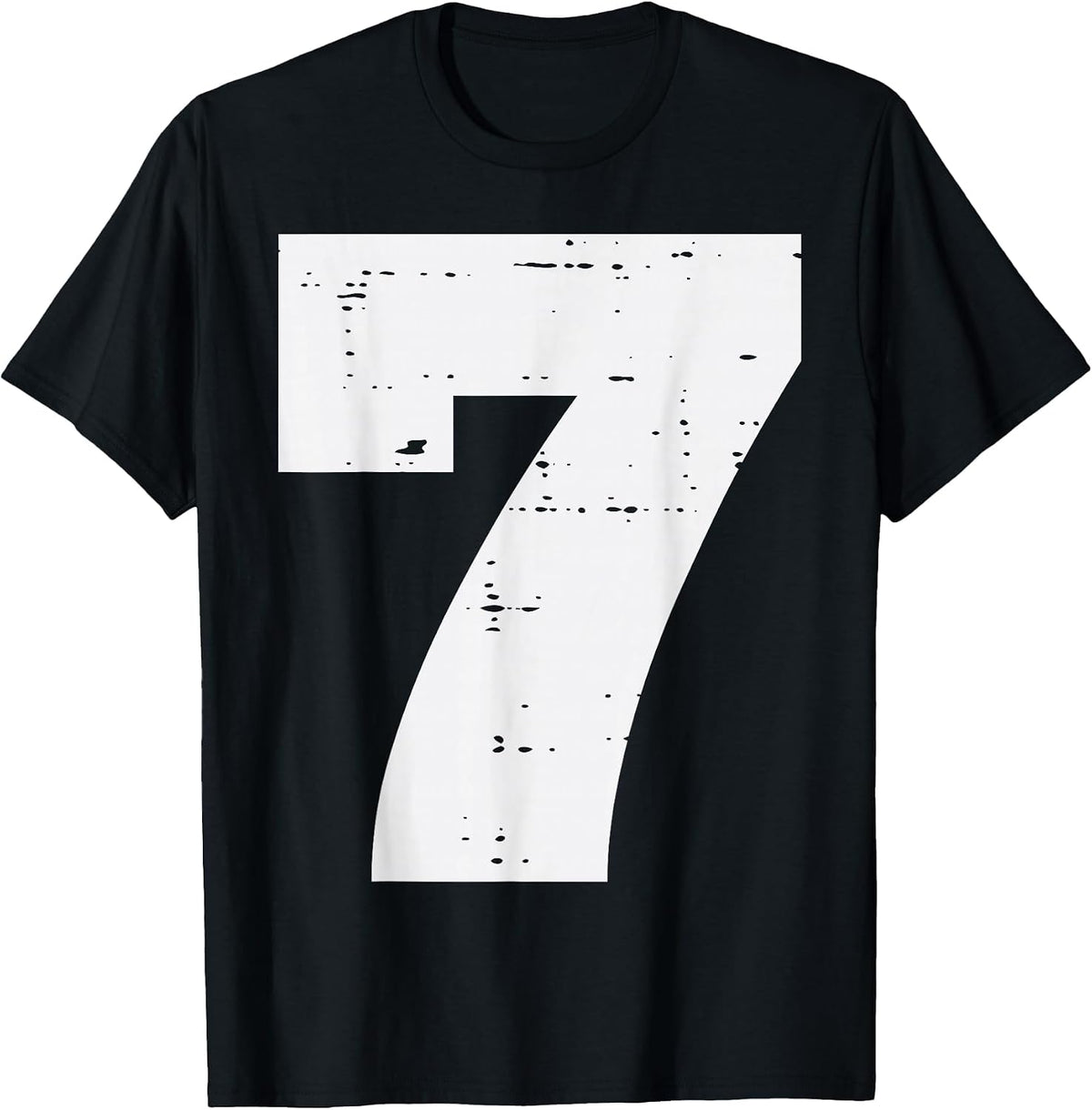 Number 7 Matching 67 Meme Halloween 7th Birthday Kids Boys T-Shirt - Black