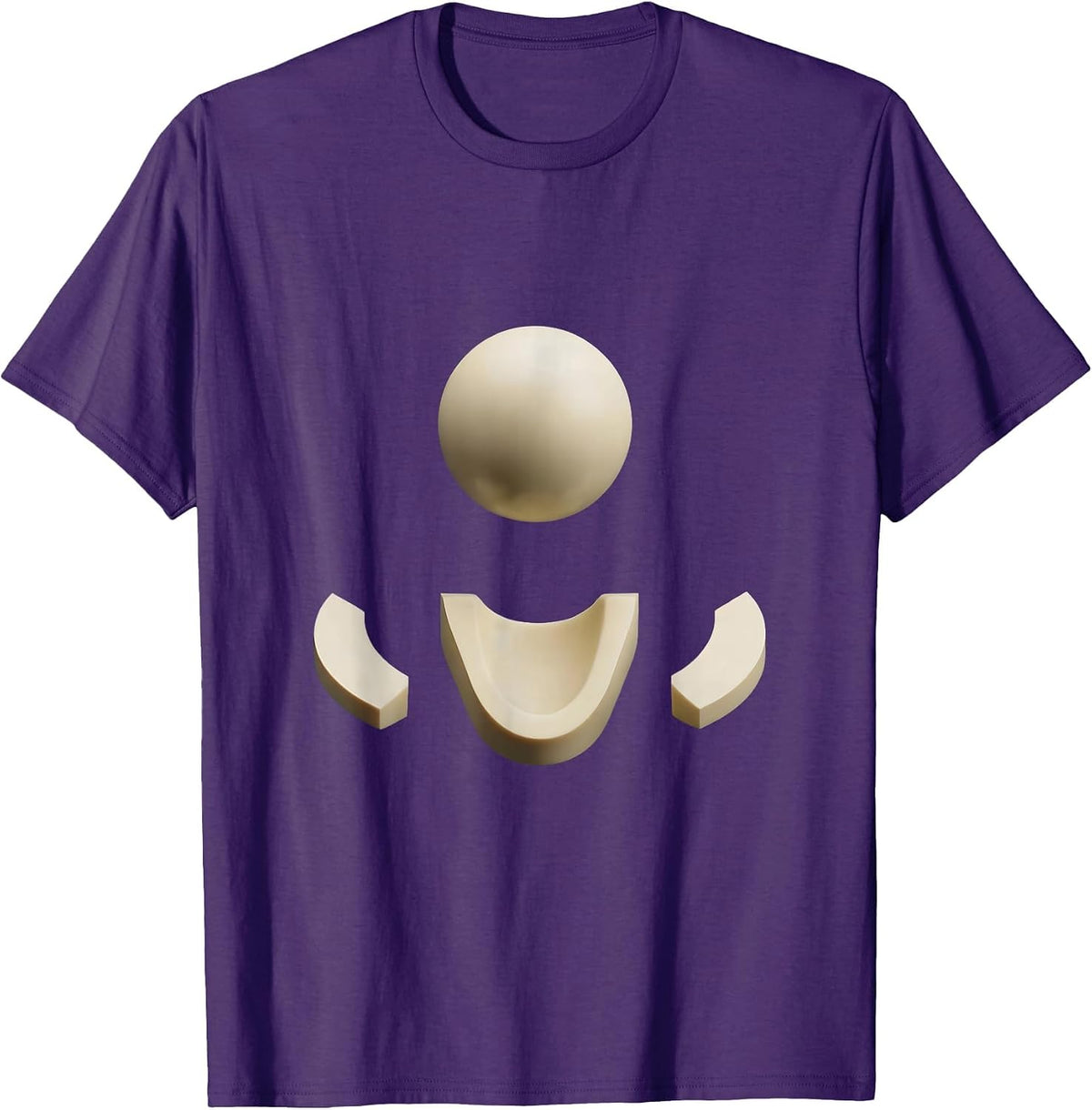 Men's Shoulder Joint Exploded Diagram Physical Therapy T-Shirt - Purple