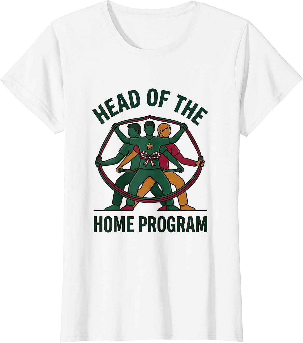 Head Of The Home Program Funny Physical Therapy Christmas PT T-Shirt - White