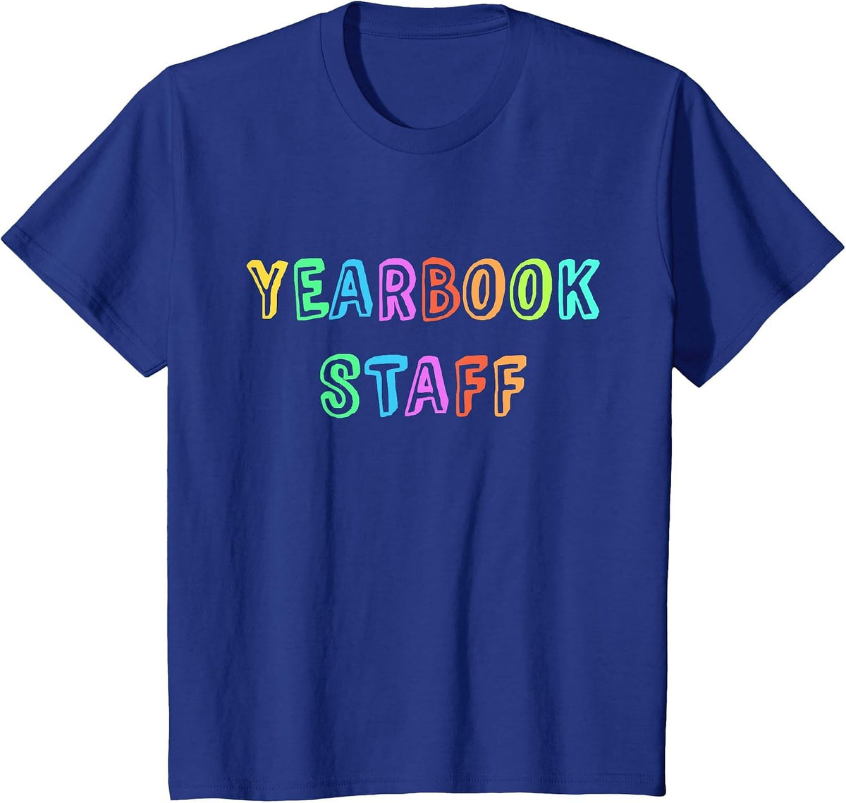 Team Editor Yearbook Staff Teacher School Publication Edit T-Shirt - Royal Blue