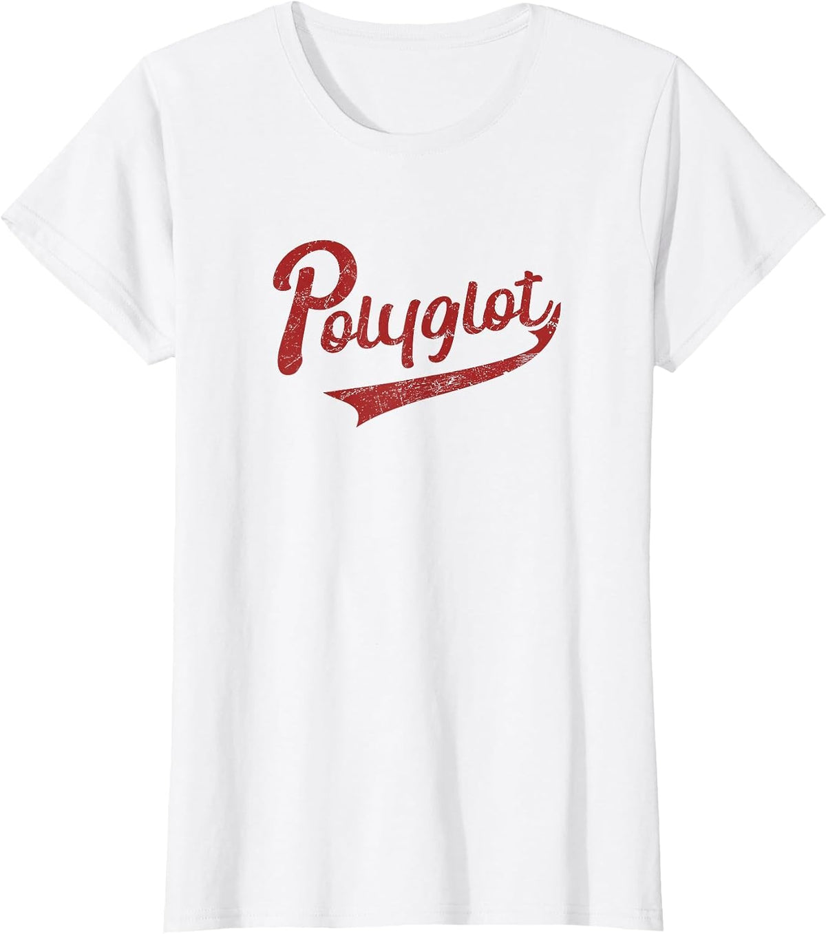 Polyglot Multilingual Linguist Language Expert Retro T-Shirt - White