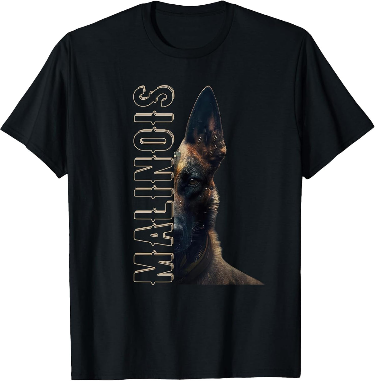 Malinois Belgian Shepherd Dog T-Shirt - Black