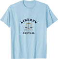 Liberty and Justice Prevail Inauguration Design T-Shirt - Baby Blue