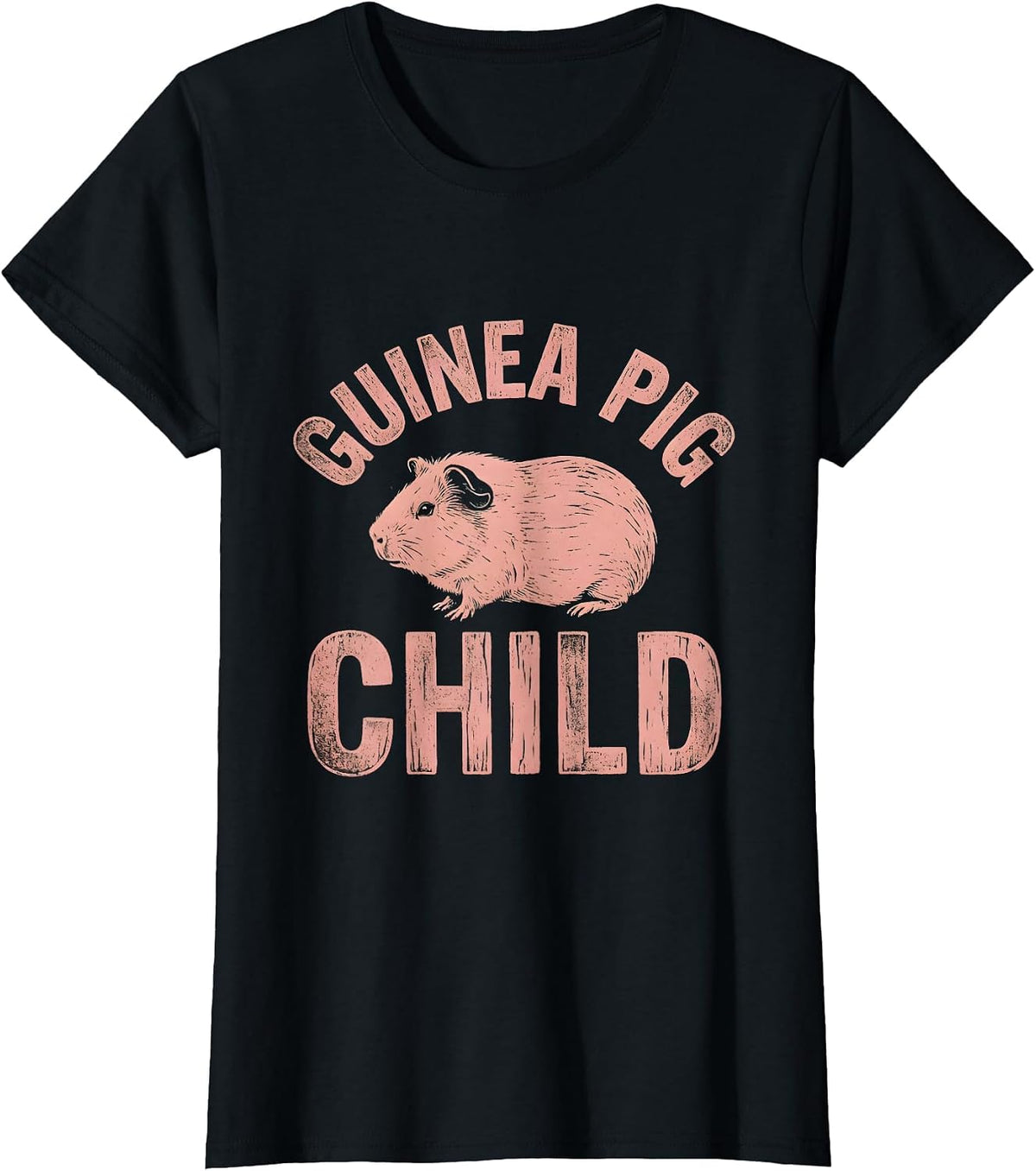 Women's Eldest Daughter Guinea Pig Child Funny Design T-Shirt - Black