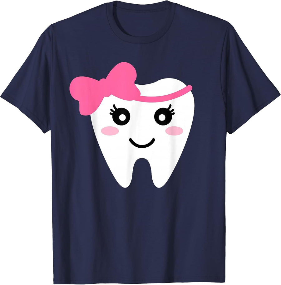 Cute Tooth Fairy Halloween Costume for Women Boys Girls Kids T-Shirt - Navy Blue