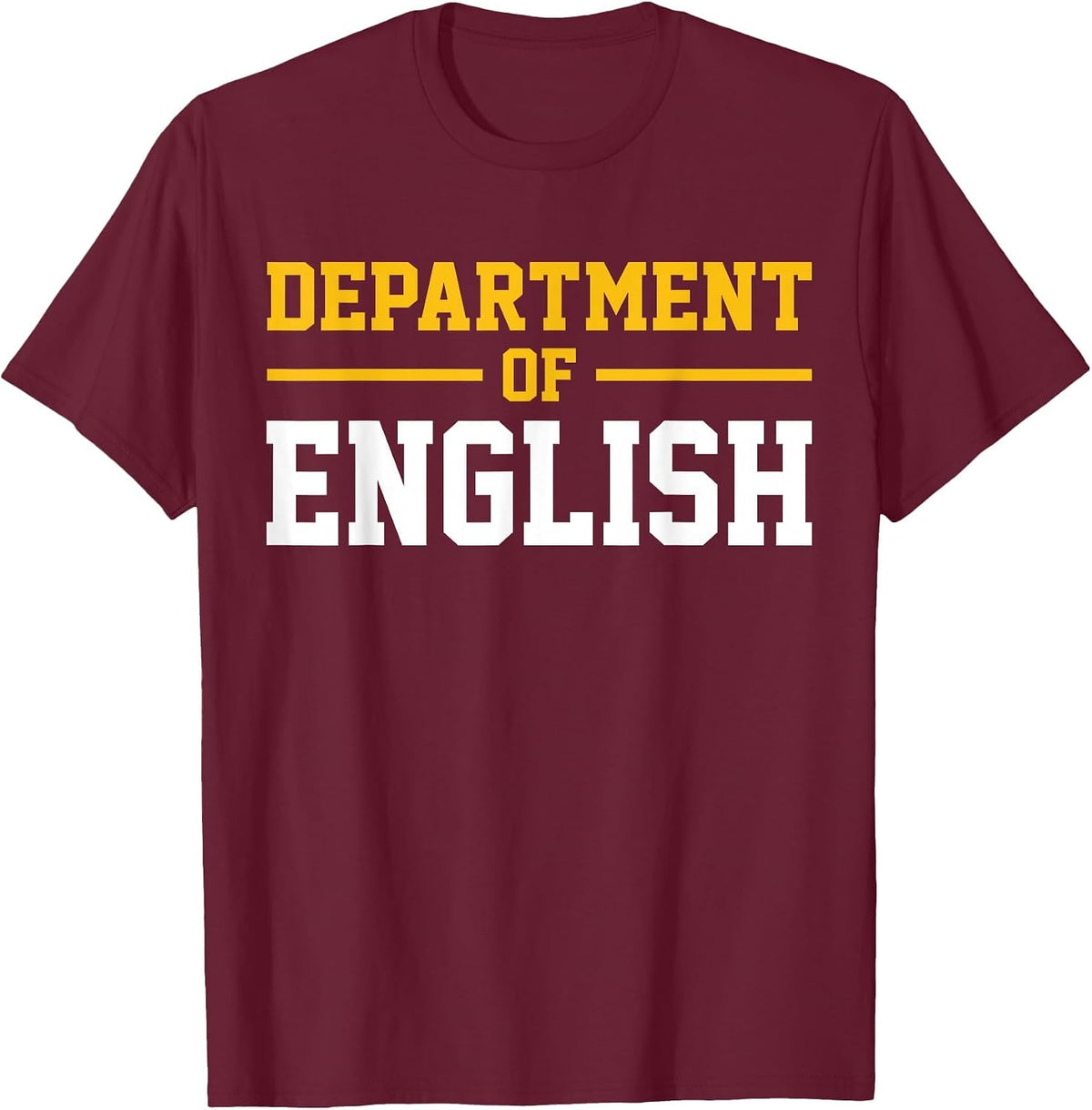 Department of English T-Shirt - Burgundy