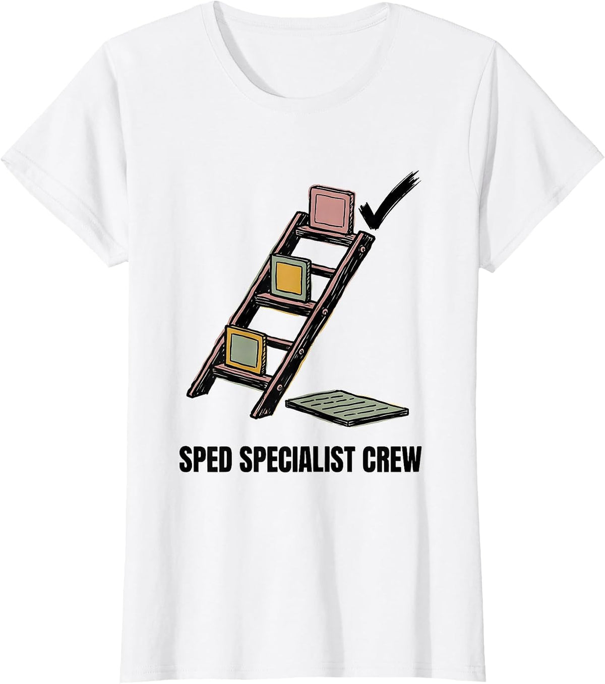 SPED Specialist Crew Special Education Teacher Squad Pride T-Shirt - White