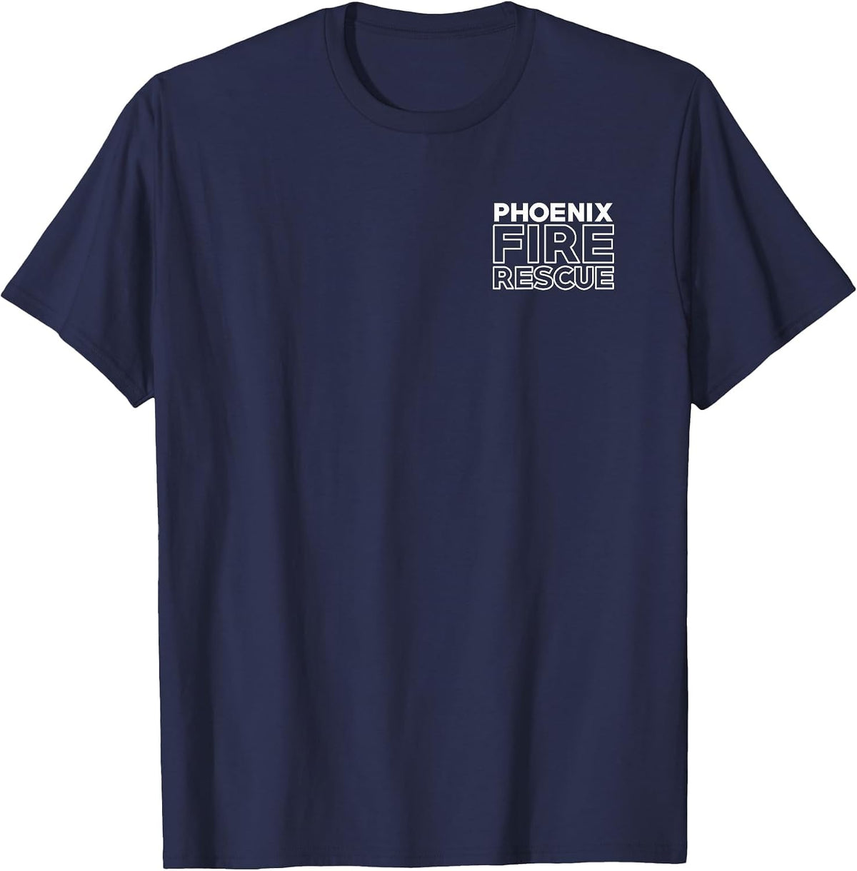 City of Phoenix Fire Rescue Arizona Firefighter T-Shirt T-Shirt - Navy Blue