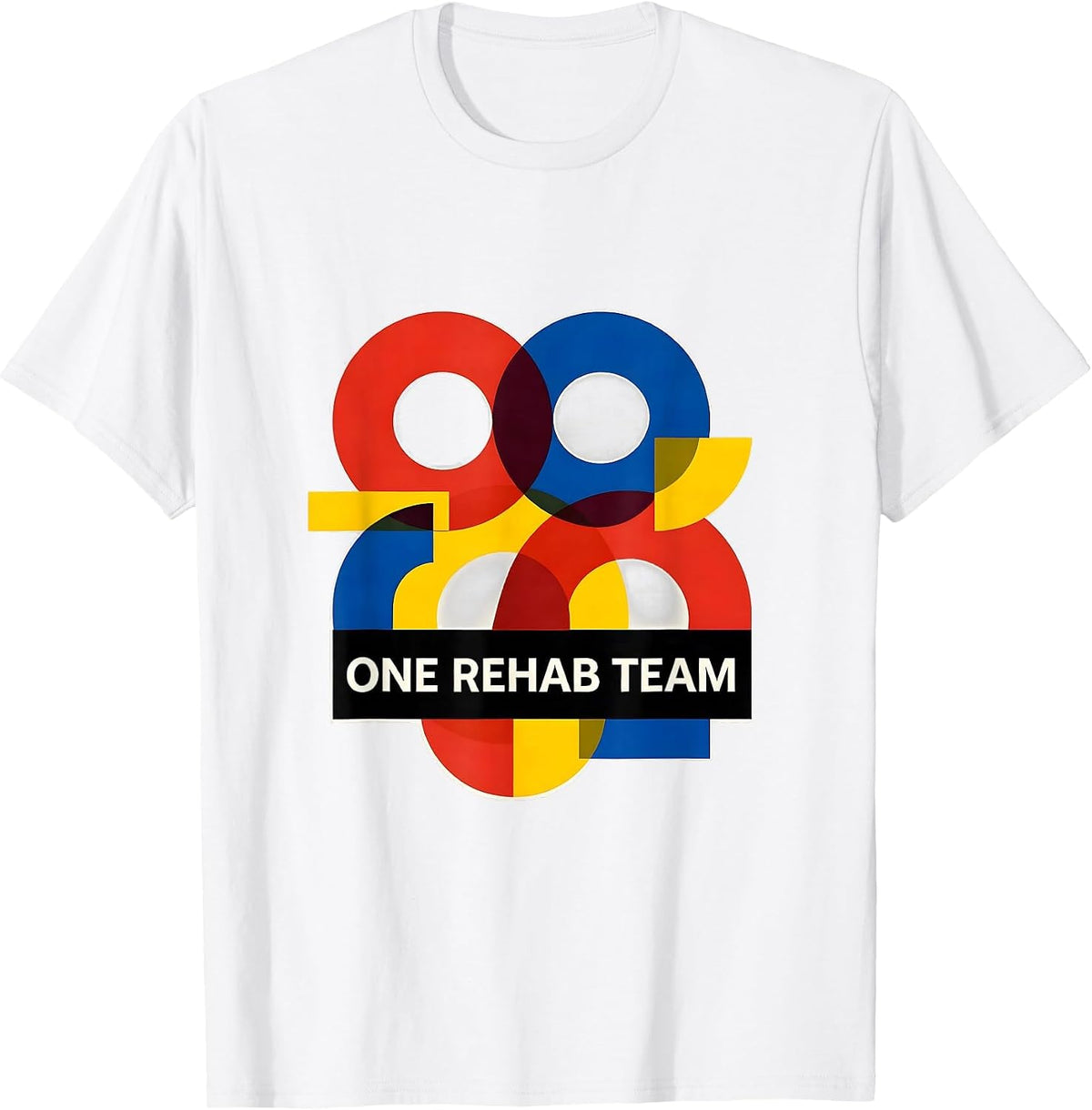 Men's One Rehab Team Modernist Occupational Therapist Physical T-Shirt - White