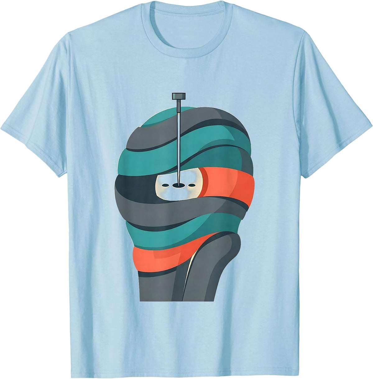 Men's Shoulder Joint Acupuncture Needle Humor Wellness Worker Gift T-Shirt - Baby Blue