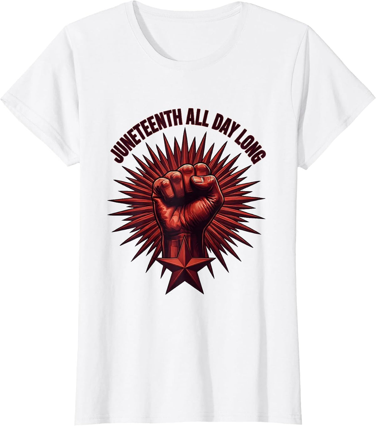 Juneteenth All Day Long Freedom Celebration T-Shirt - White