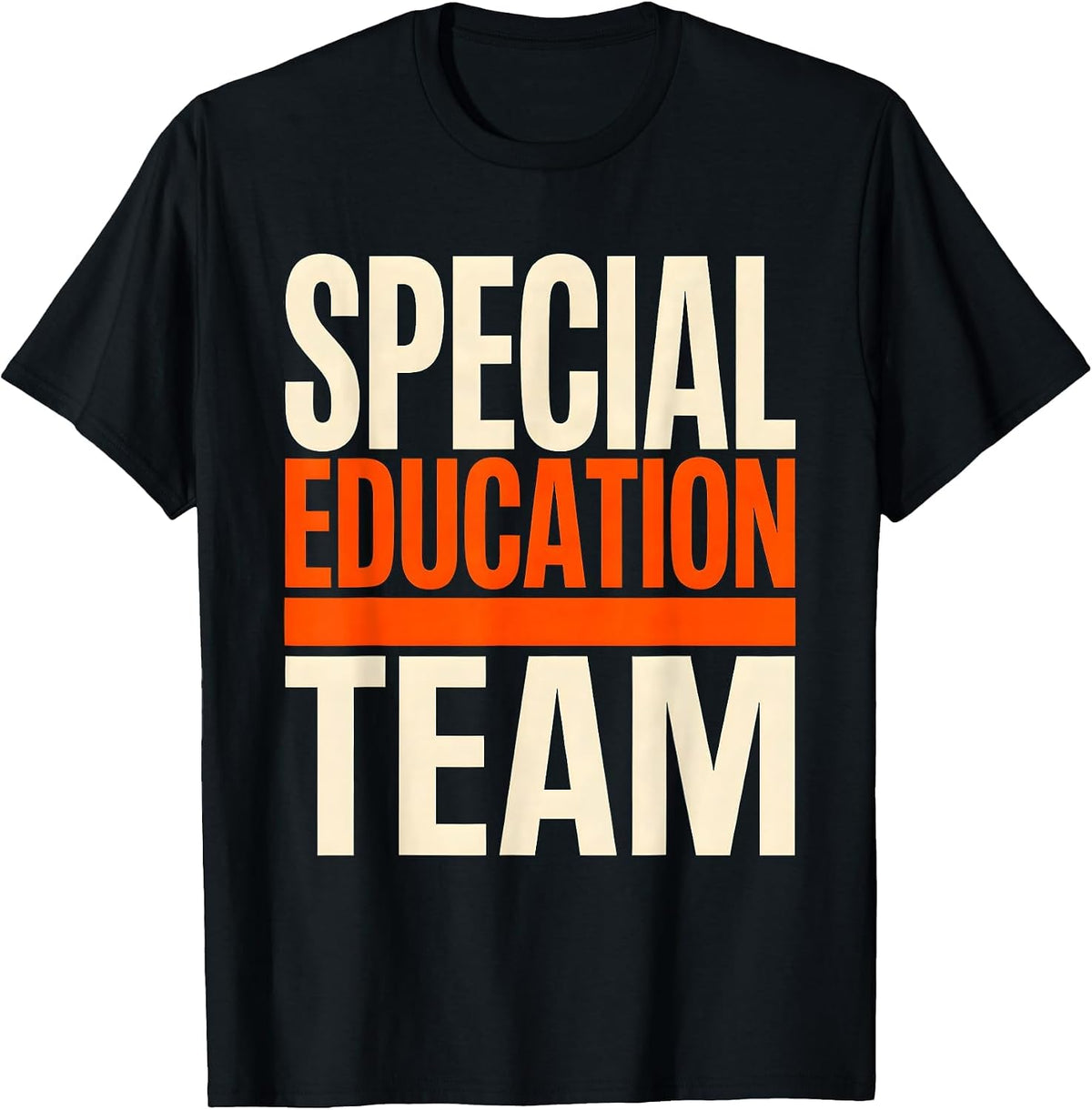 Men's Special Education Team Retro SPED Teacher Squad Pride T-Shirt - Black