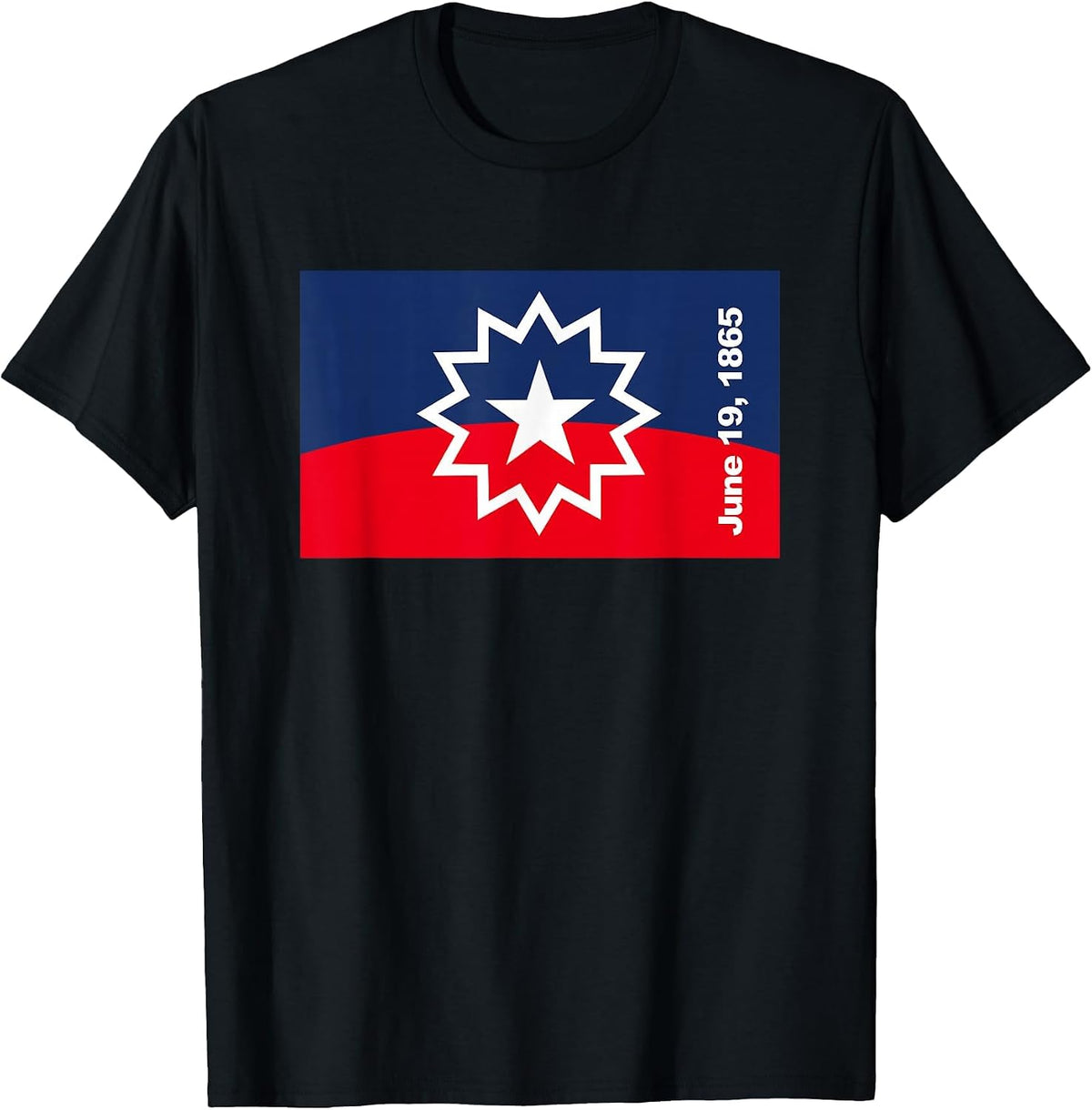 Juneteenth Flag T-Shirt - Black