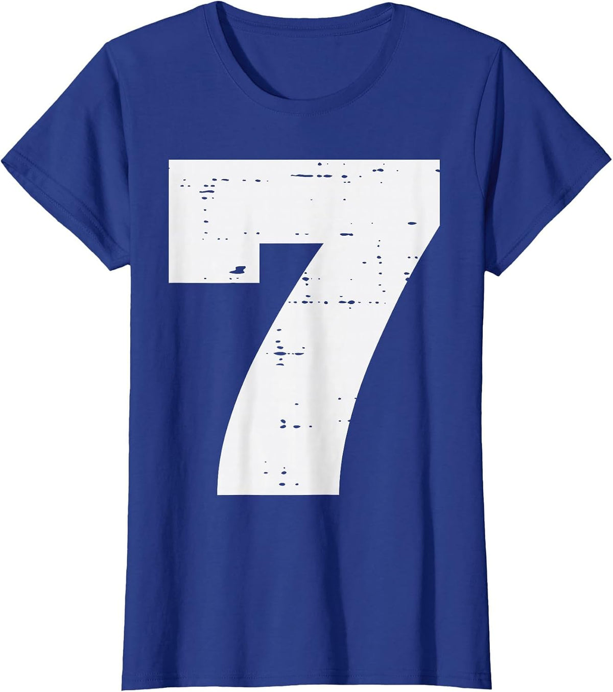 Number 7 Matching 67 Meme Halloween 7th Birthday Kids Boys T-Shirt - Royal Blue