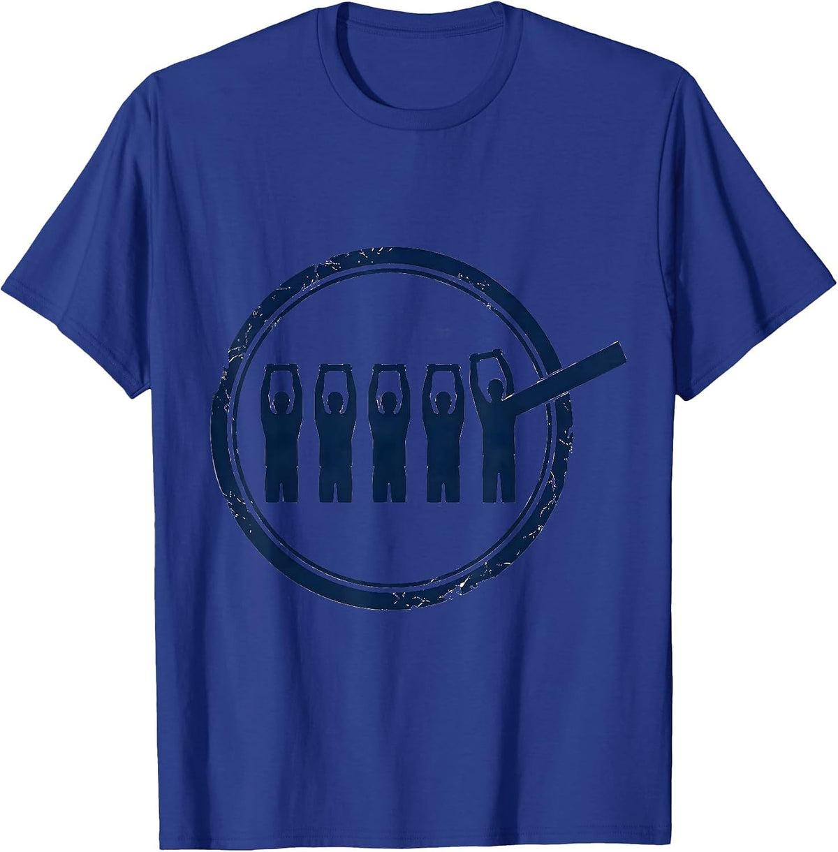 Men's Resistance Bands PT Groovy Physical Therapy Emblem T-Shirt - Royal Blue