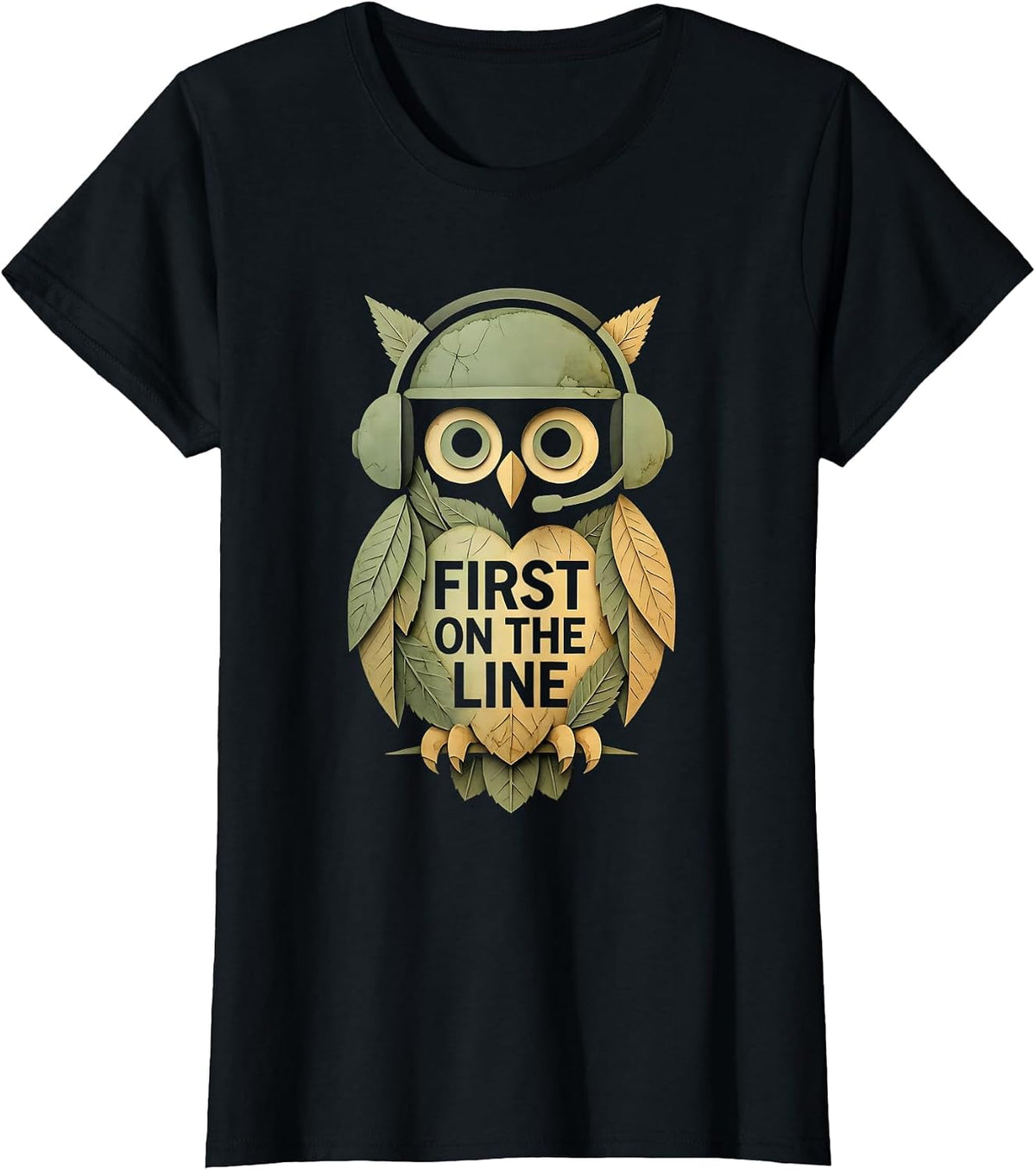 Women's First on the Line 911 Women Tribute Design T-Shirt - Black