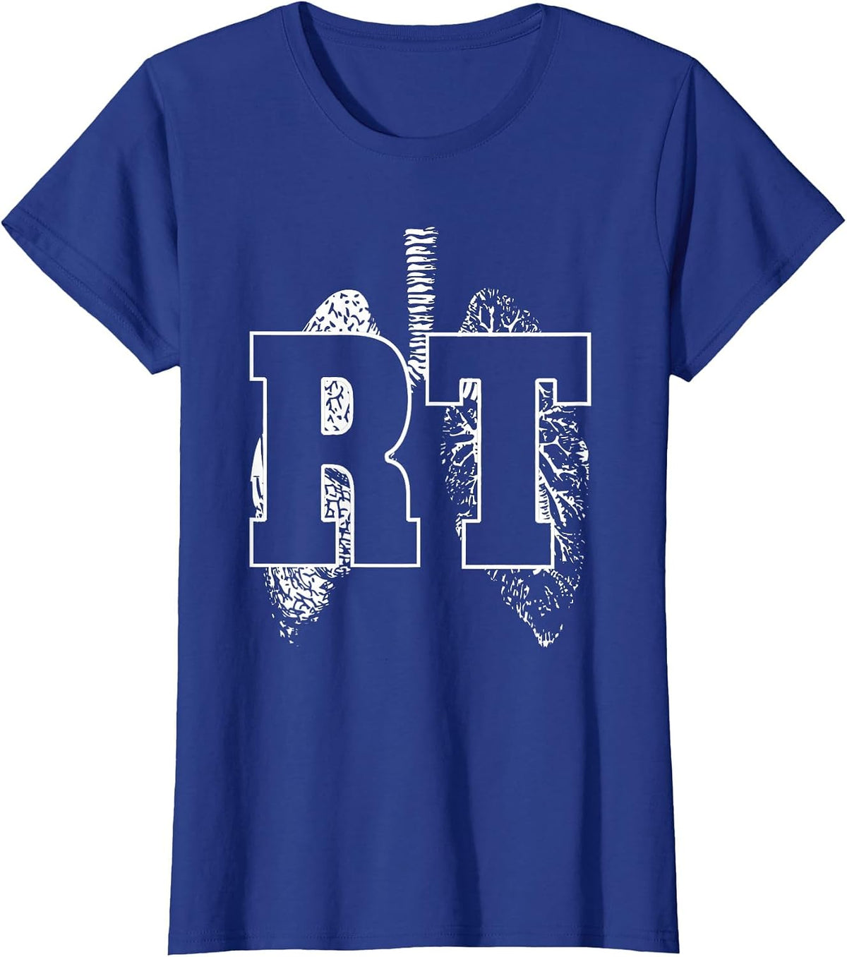 Respiratory Therapy - RT - RRT - CRT - Lungs T-Shirt - Royal Blue