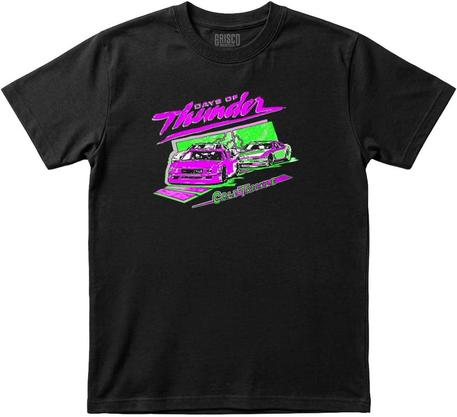 Brisco Brands Days of Thunder Cole Trickle Racecar Mens Graphic T Shirt Tees - Black