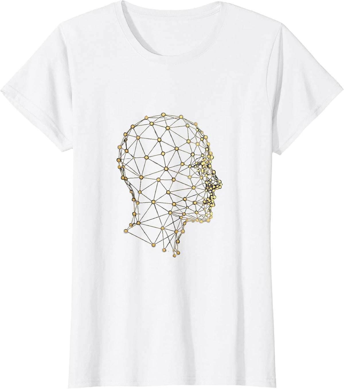 Women's Autism Constellation Mind Map Graphic T-Shirt - White
