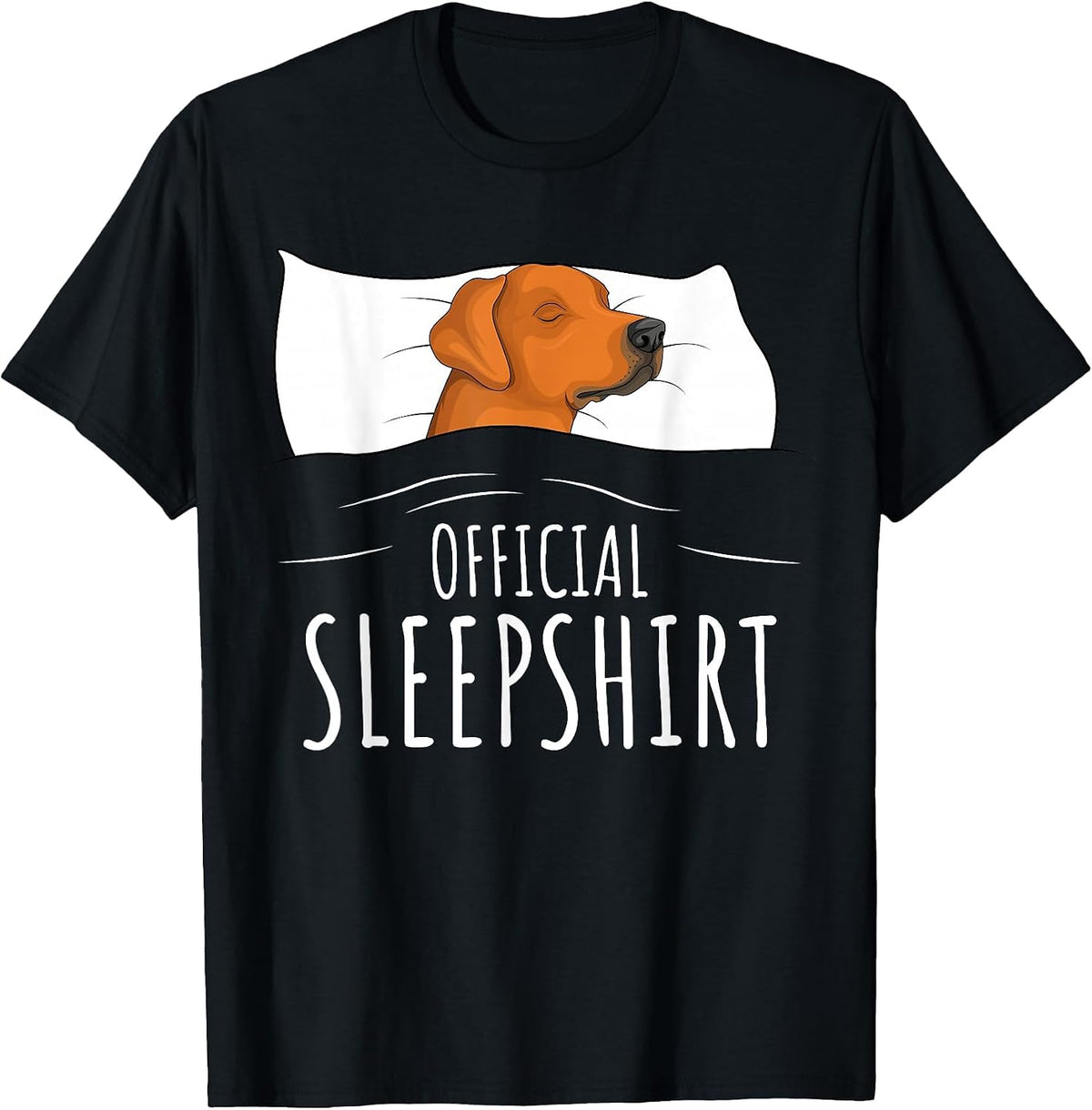 Rhodesian Ridgeback Dog Official Sleepshirt T-Shirt - Black