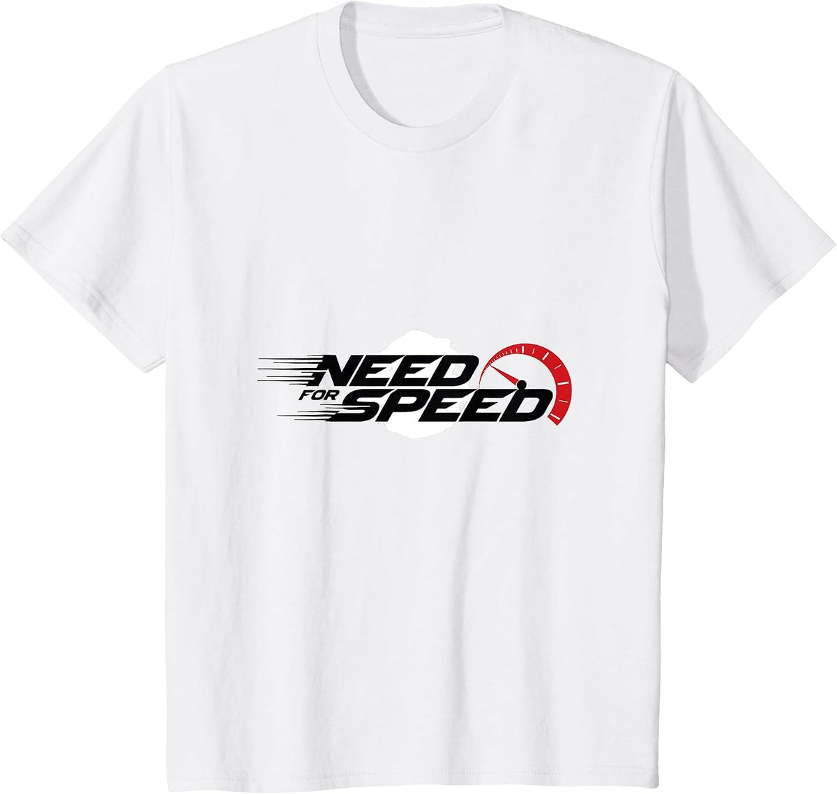 Need for Speed Cars Racing Speedometer Graphic T-Shirt - White