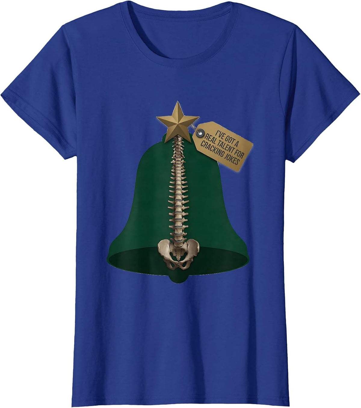 Women's I've Got A Real Talent For Cracking Jokes Funny Chiropractor T-Shirt - Royal Blue