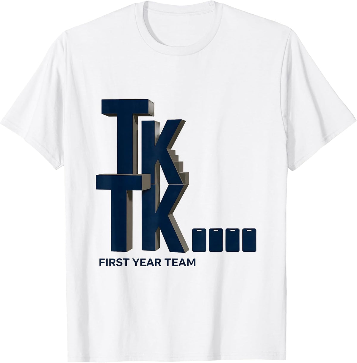 Men's First Year Team Cheerful TK Teacher Squad Back To School T-Shirt - White
