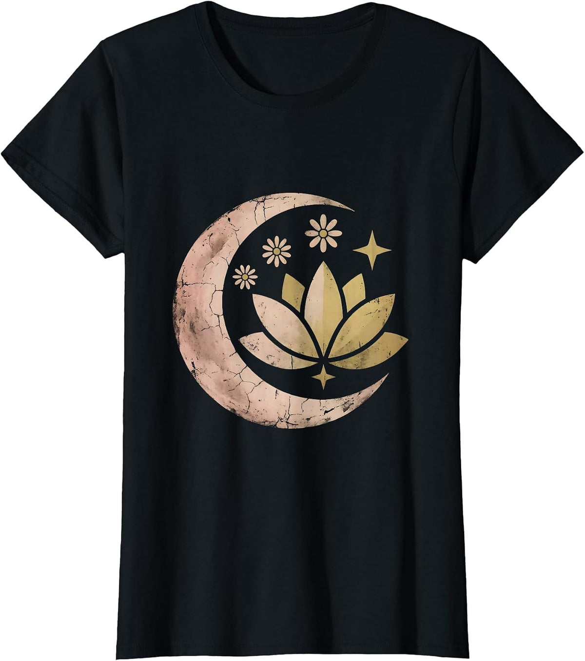 Women's Autism Awareness Lotus Flower Unfolding Art T-Shirt - Black