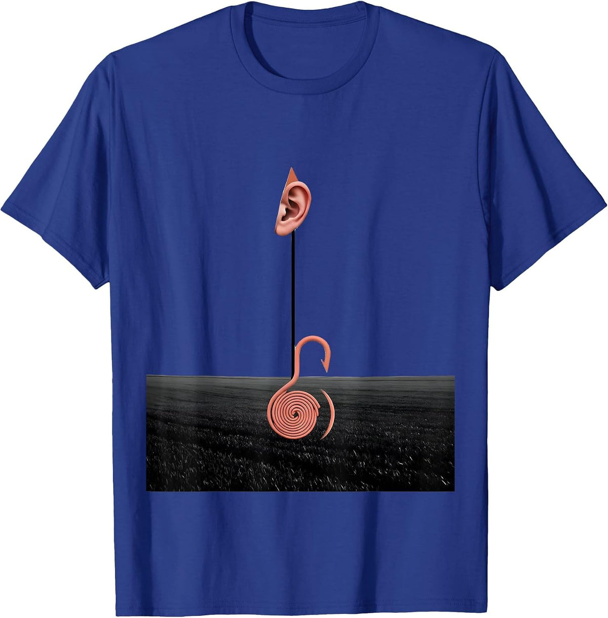 Men's Pig Lover Minimalist Halloween Costume Novelty T-Shirt - Royal Blue