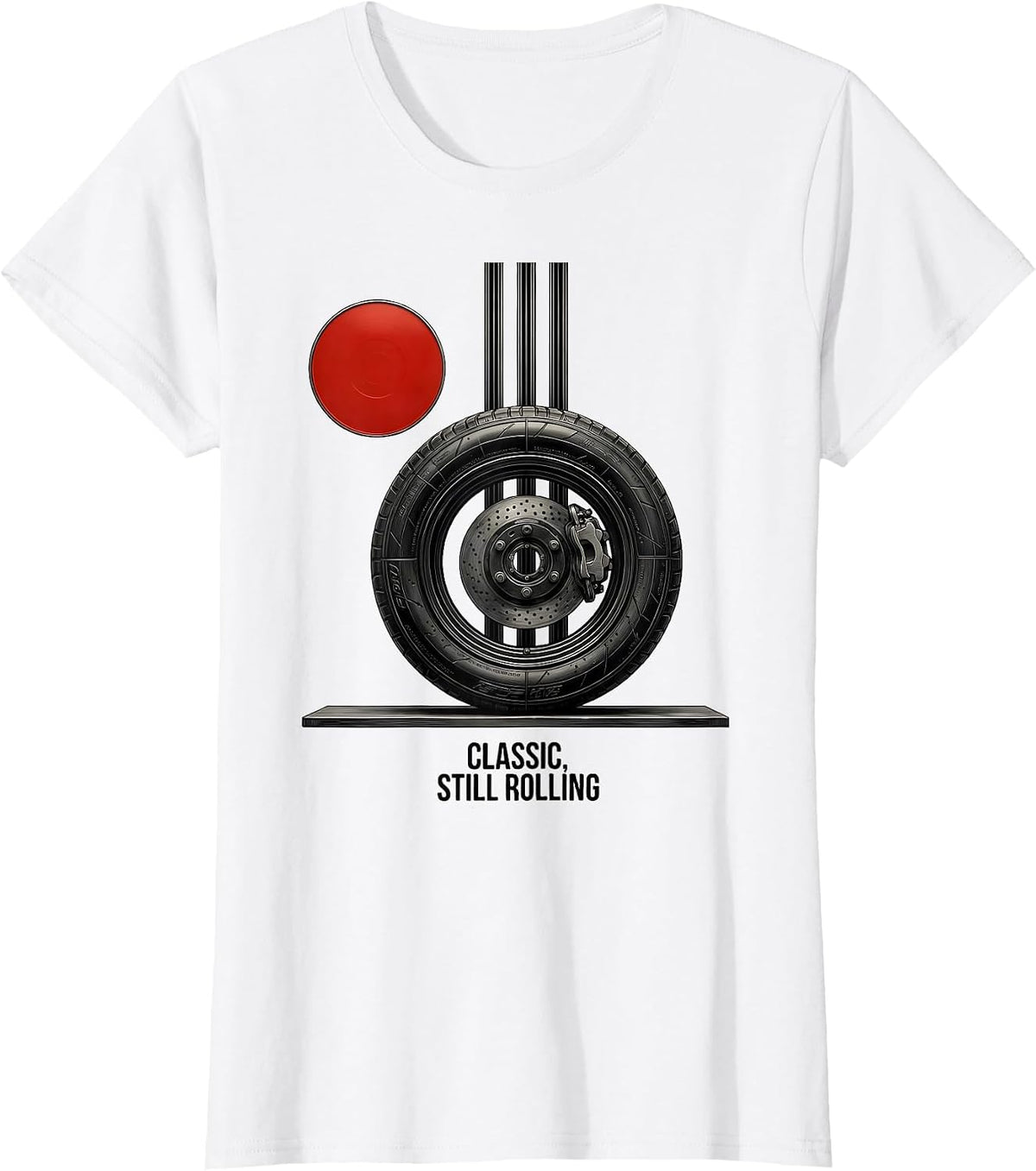 Women's Classic, Still Rolling Swiss International Vintage Muscle T-Shirt - White