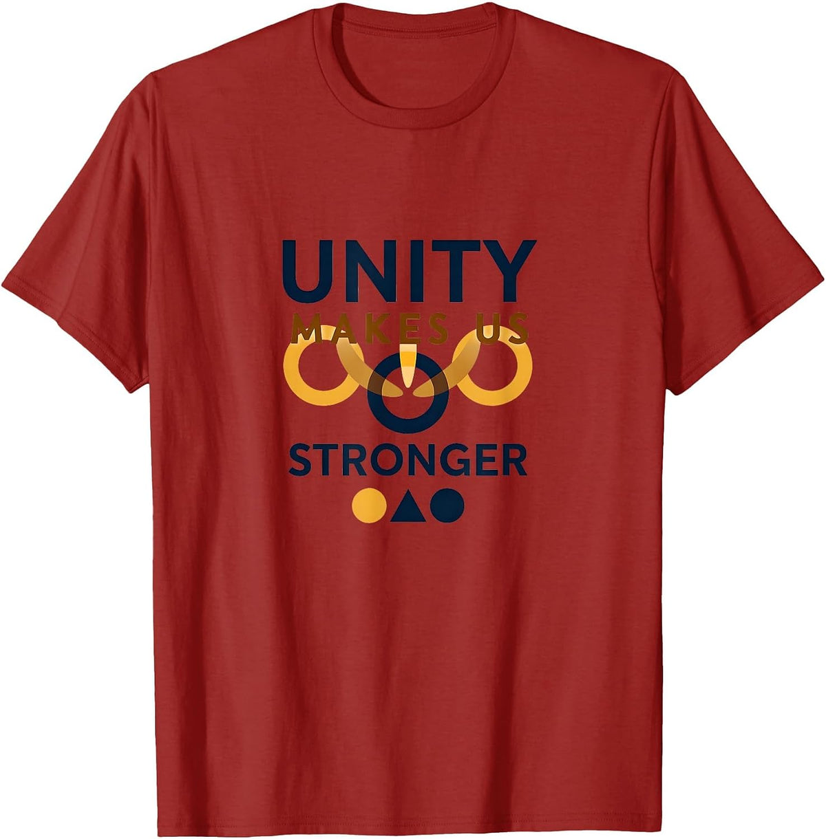 Unity Makes Us Stronger Inauguration Design T-Shirt - Cranberry Red