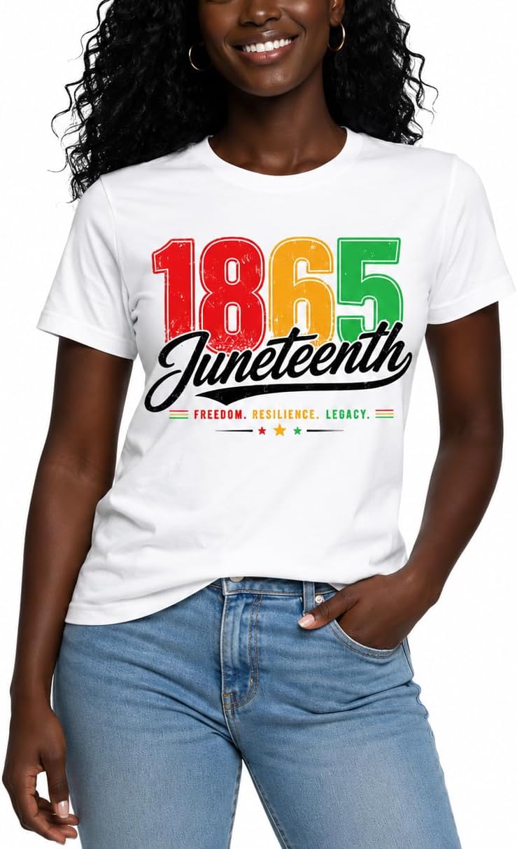 Juneteenth Shirts Men, Funny Juneteenth Shirts Women, Black History T-Shirt - White-9