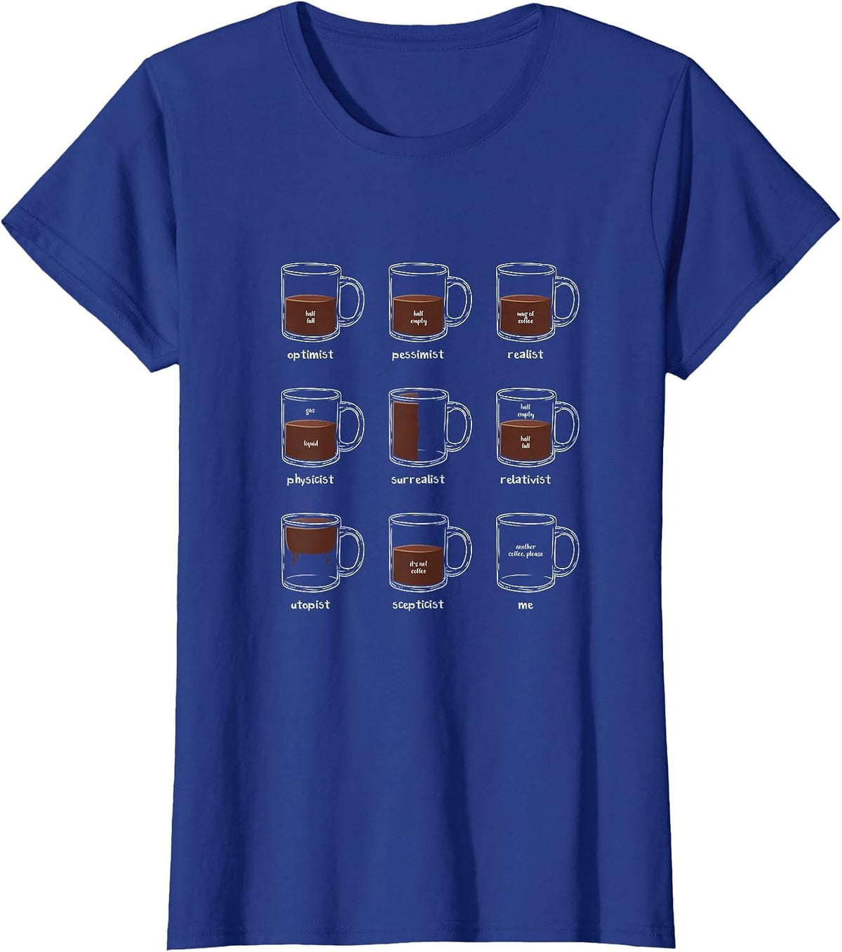 Philosophy Lover Coffee Mug Funny Philosophical Logic T-Shirt - Royal Blue