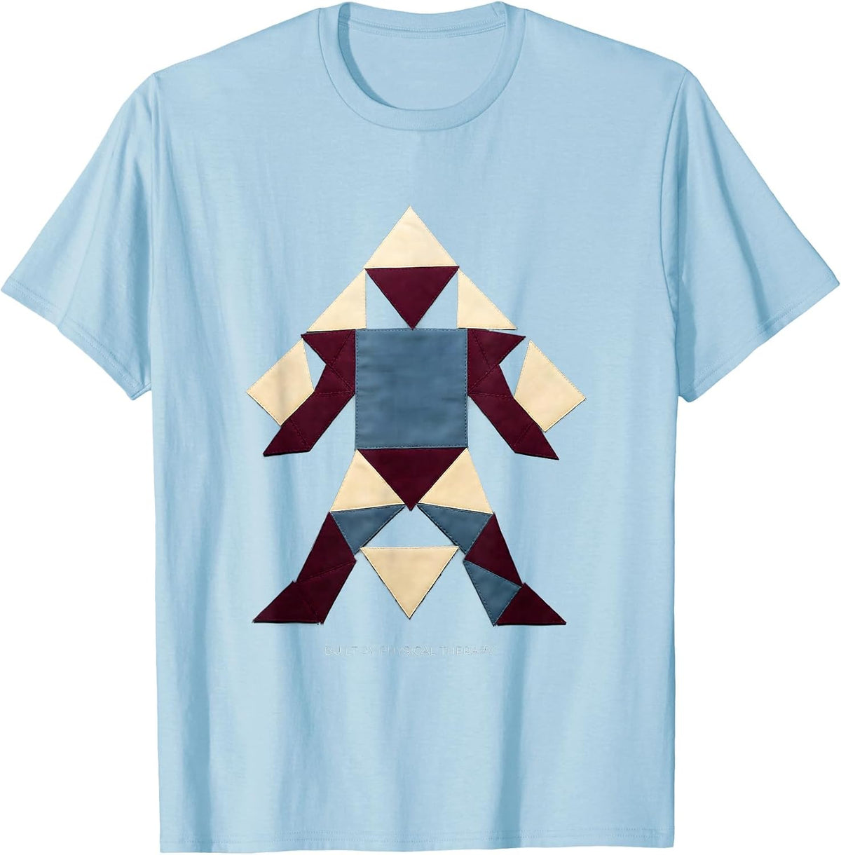 Men's Built by Physical Therapy Proud PT Design T-Shirt - Baby Blue