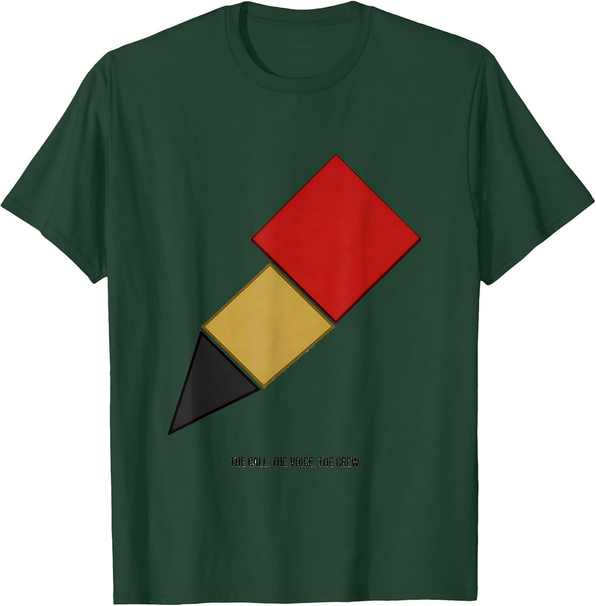 The Call The Voice The Crew First Responder Tribute Police T-Shirt - Dark Green