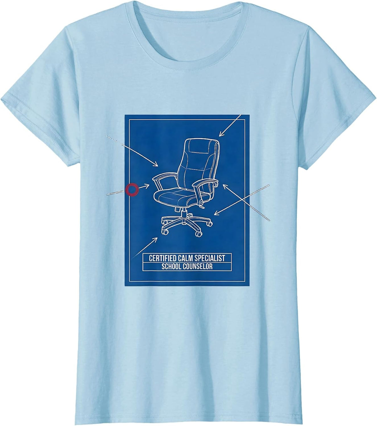 Certified Calm Specialist — School Counselor Technical T-Shirt - Baby Blue