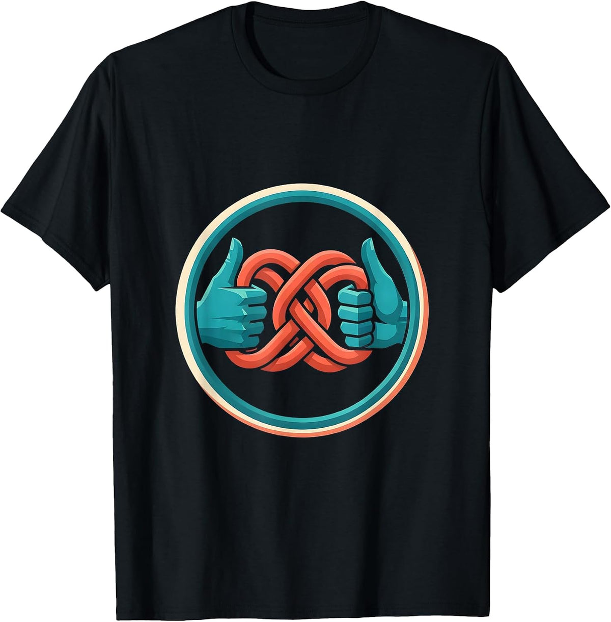 Men's Physical Therapy Muscle Knot Massage Illustration T-Shirt - Black