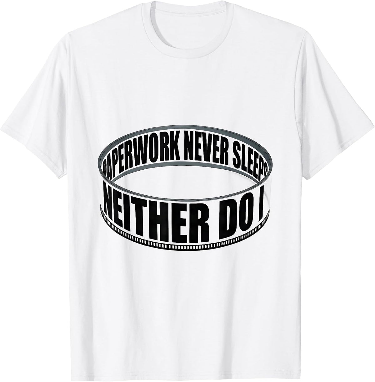 Men's Paperwork Never Sleeps, Neither Do I Funny SPED Teacher T-Shirt - White