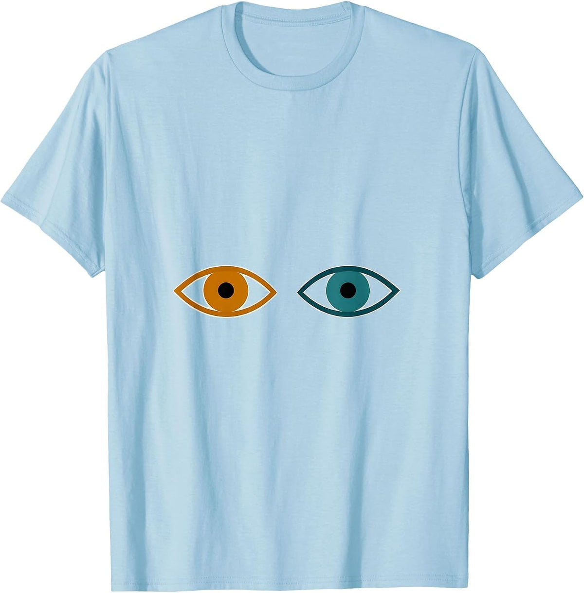 Men's Dyslexia Awareness Different Eyes Illustration T-Shirt - Baby Blue