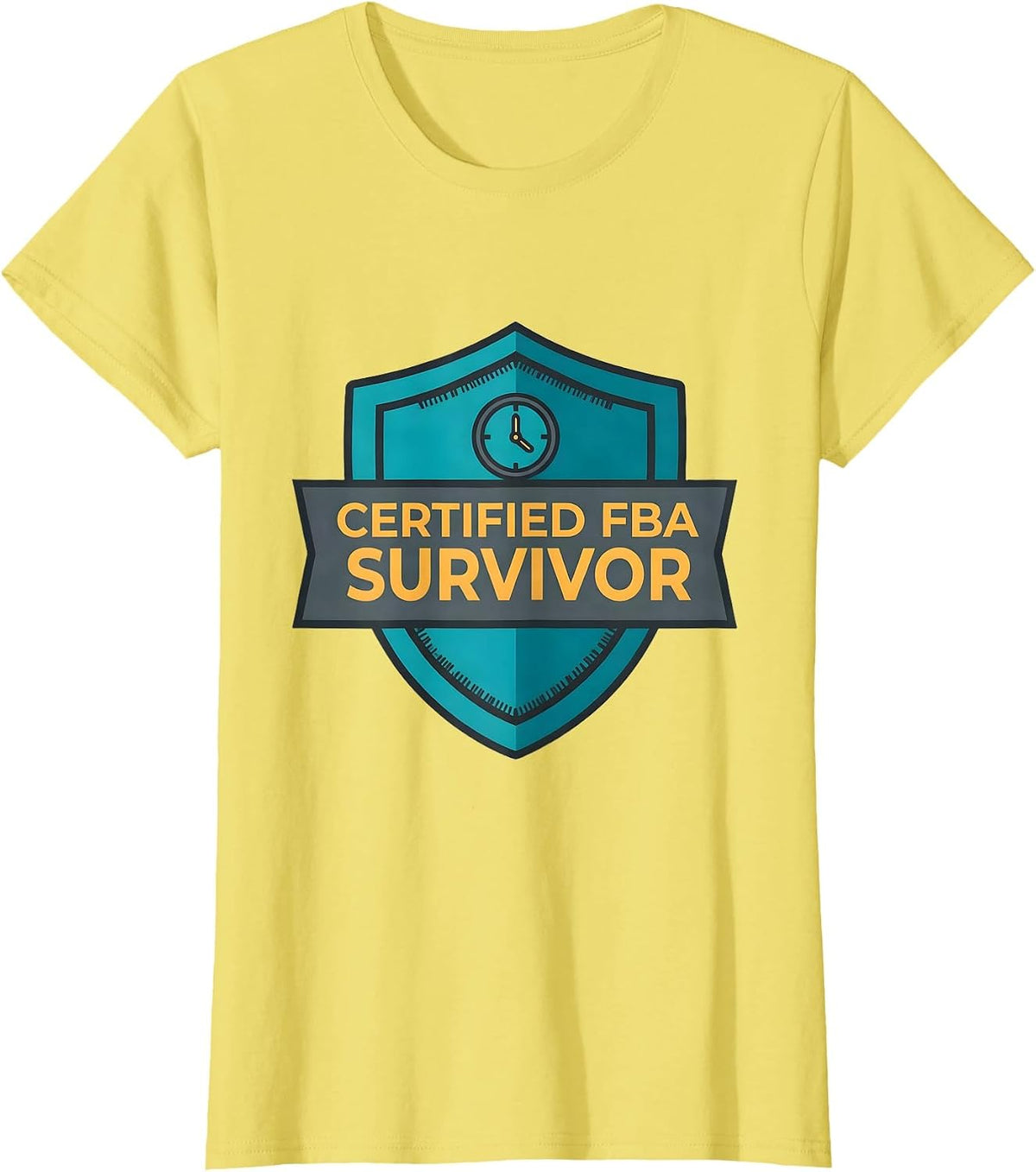 Certified FBA Survivor Funny Special Education Teacher SPED T-Shirt - Lemon Yellow
