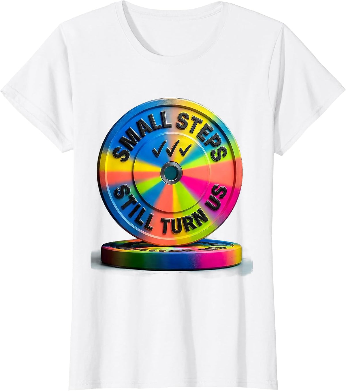 Small Steps Still Turn Us Funny Physical Therapy PT PTA T-Shirt - White