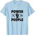 Power to The People Inauguration Design T-Shirt - Baby Blue
