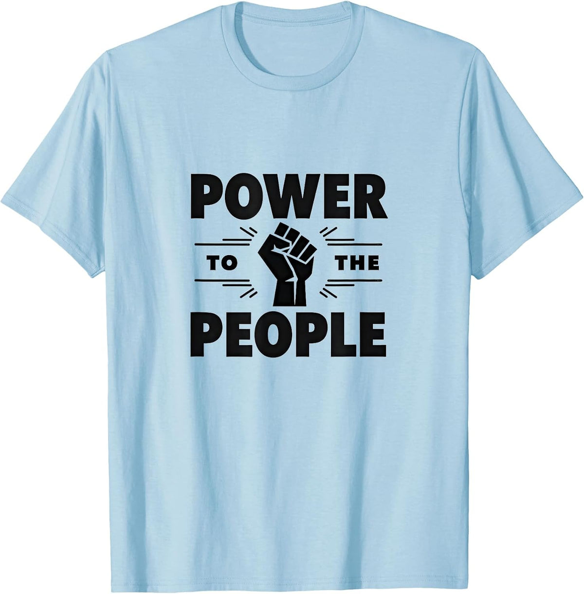 Power to The People Inauguration Design T-Shirt - Baby Blue