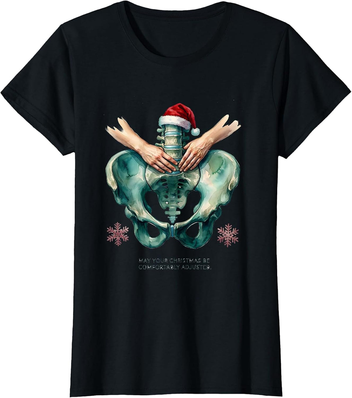 May Your Christmas Be Comfortably Adjusted Funny T-Shirt - Black